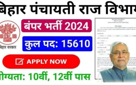 Panchayati Raj Bharti 2024 Apply Online, पंचायती राज भर्ती के लिए आवेदन शुल्क, पंचायती राज भर्ती के लिए आवेदन कैसे करें?